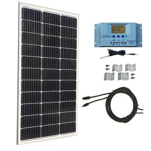 100-Watt Monocrystalline Solar Panel Kit with 30 Amp Solar Charge Controller