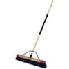 HARPER 24 in. Premium Outdoor Hardwood/Steel Handle Push Broom for Dirt ...