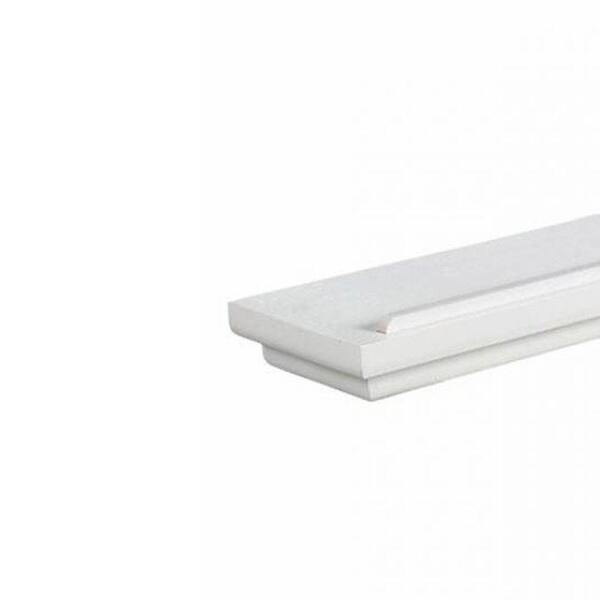 null 36 in. W x 4.5 in. D x 1.5 in. H Floating White Display Ledge Decorative Shelf