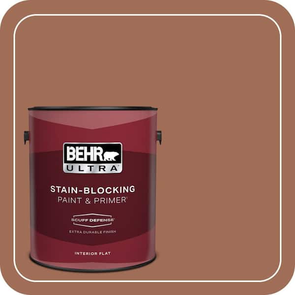 BEHR ULTRA 1 gal. #230F-6 Earth Tone Extra Durable Flat Interior Paint & Primer