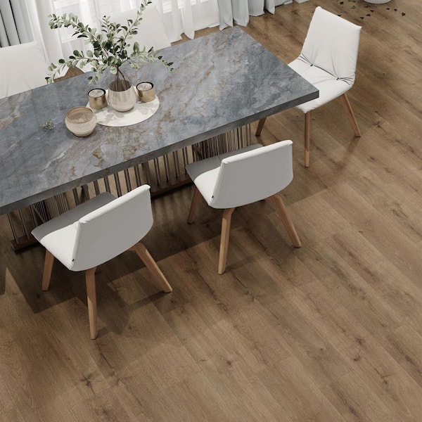 Fairfield Oak 14 mm T x 8 in. W Waterproof Laminate Wood Flooring(13.28 sq. ft. /case)
