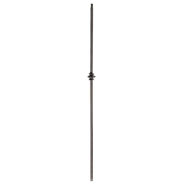 arteferro 44 in. x 1 5/9 in. Single Knuckle Dark Champagne Powder Coated Wrought Iron Metal Stair Baluster