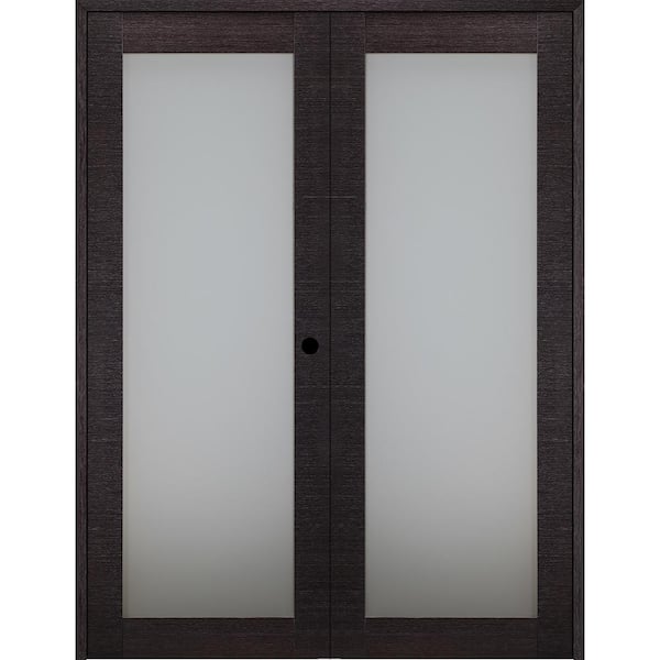 Belldinni Avanti 207 72 in. x 92.5 in. Left Hand Active Black Apricot Composite Wood Double Prehung Interior Door