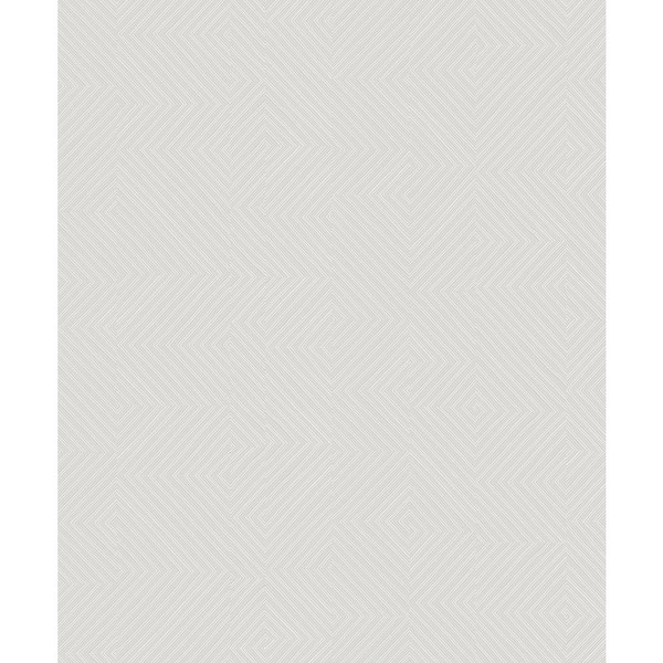 A-Street Prints Ocel Light Grey Geometric Wallpaper Sample