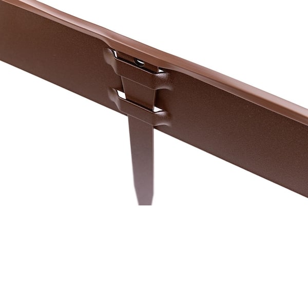 COL-MET 25 ft. Brown Vinyl Trim Cap Edging