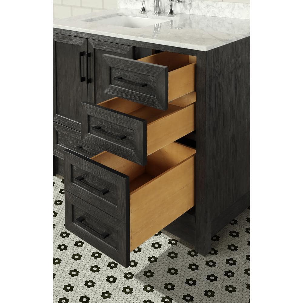 Huntington 42" Weathered Gray Solid Wood Bathroom Vanity