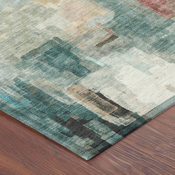 Chantille Machine Washable Indoor/Outdoor Abstract ACN2668 Pearl 5 ft. x 7 ft. 6 in. Area Rug