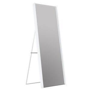 63 in. H x 20 in. W Rectangle Framed White Aluminum Alloy Full Length Mirror Standing Floor Bathroom Vanity Mirror