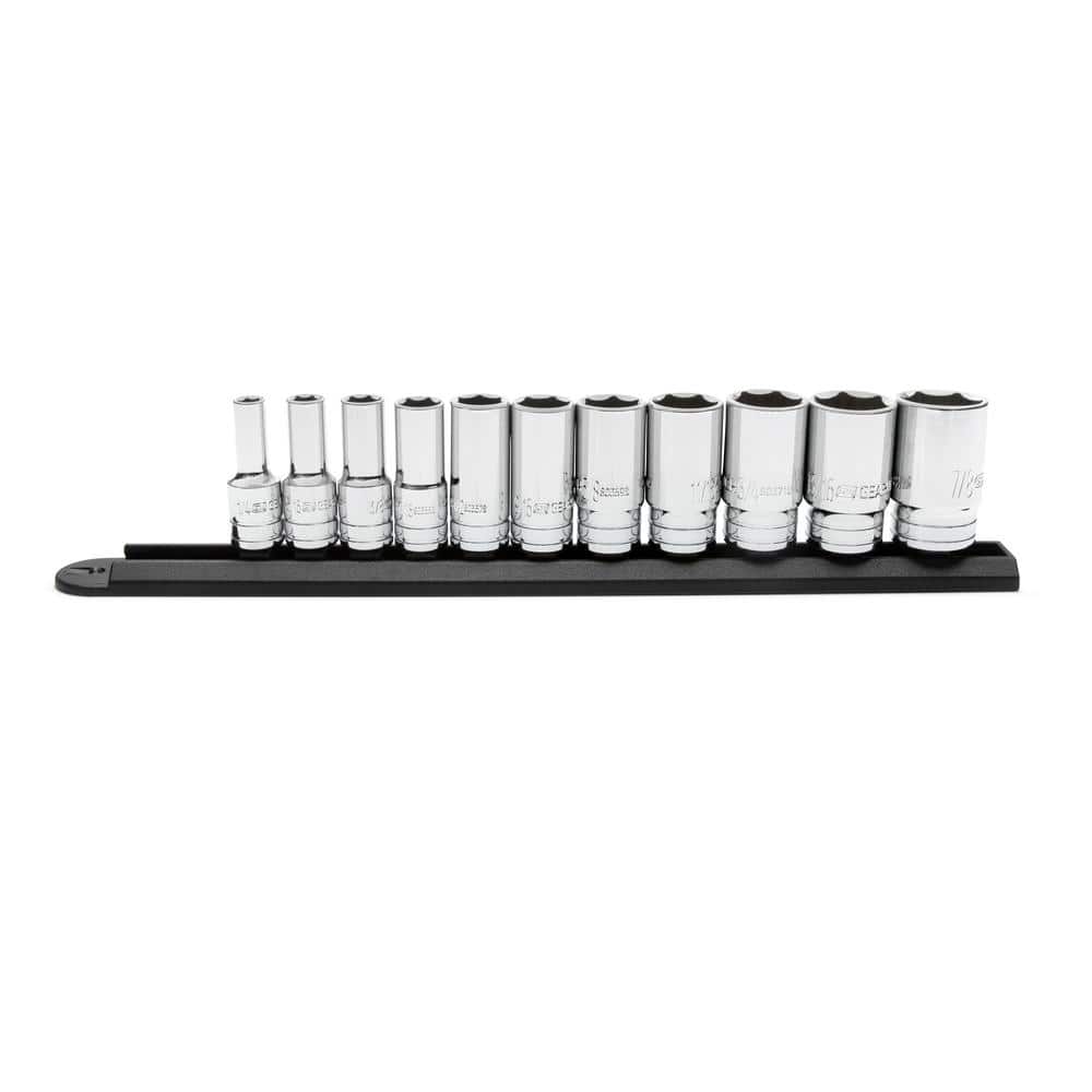 3/8 in. Drive 6 Point Mid Length SAE Socket Set (11-Piece) price history on PriceWatchPro