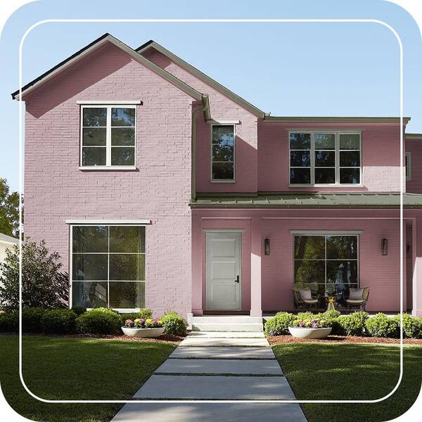 BEHR ULTRA 1 gal. #S130-5 Heirloom Rose Flat Exterior Paint