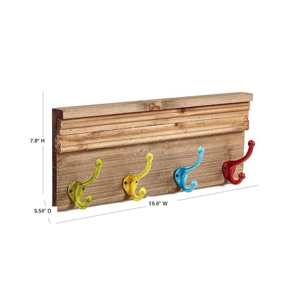 timber hook rack