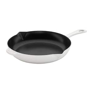 Cast Iron 10 in. Cast Iron Frying Pan in White