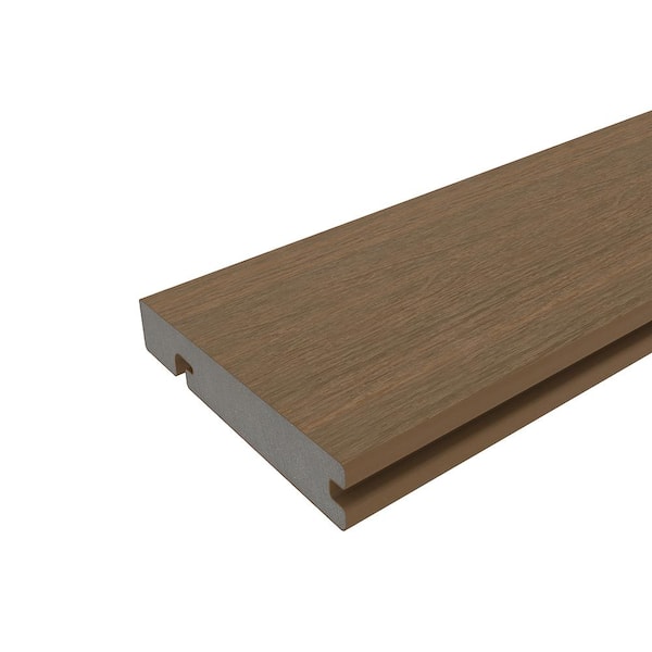 NewTechWood 6-in x 6-in Peruvian Teak Composite Deck End Cap
