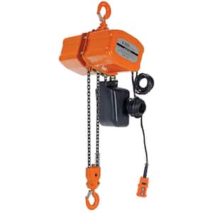 4000 lbs. Capacity 3-Phase Economy Chain Hoist with Container