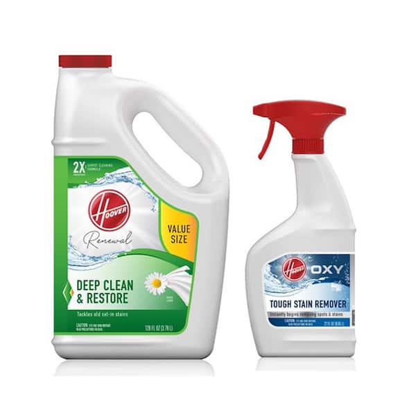 HOOVER 128 oz. Renewal Carpet Cleaner Solution & 22 oz. Oxy Stain Remover Carpet Pretreatment Spray Pack Combo Kit