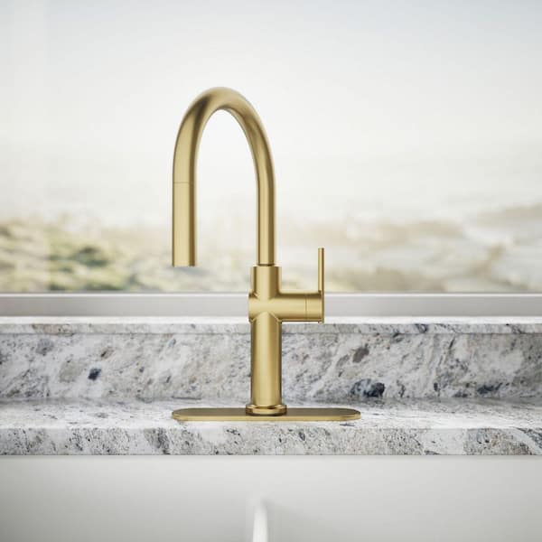 KOHLER Crue Single-Handle Pull-Down Sprayer Kitchen Faucet in