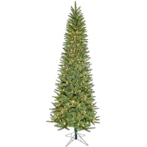 6.5 ft. Prelit Windsor Pine Slim Artificial Christmas Tree with Warm White LED Lights