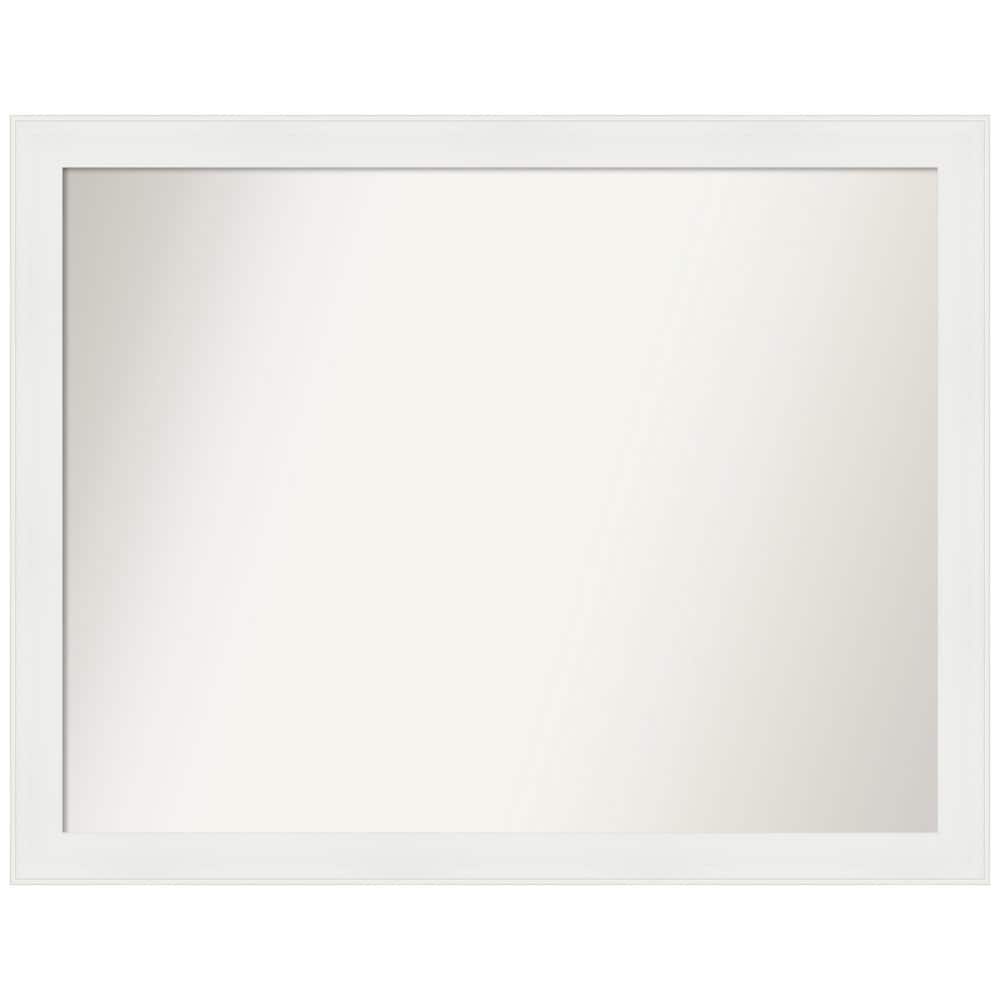 Vanity White Narrow 37.5 in. x 29.5 in. Custom Non-Beveled Recycled Polystyrene Framed Bathroom Vanity Wall Mirror price history on PriceWatchPro