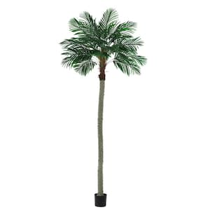 10 ft. Artificial Coconut Palm Trees 24-Lifilike Leaves with Pot