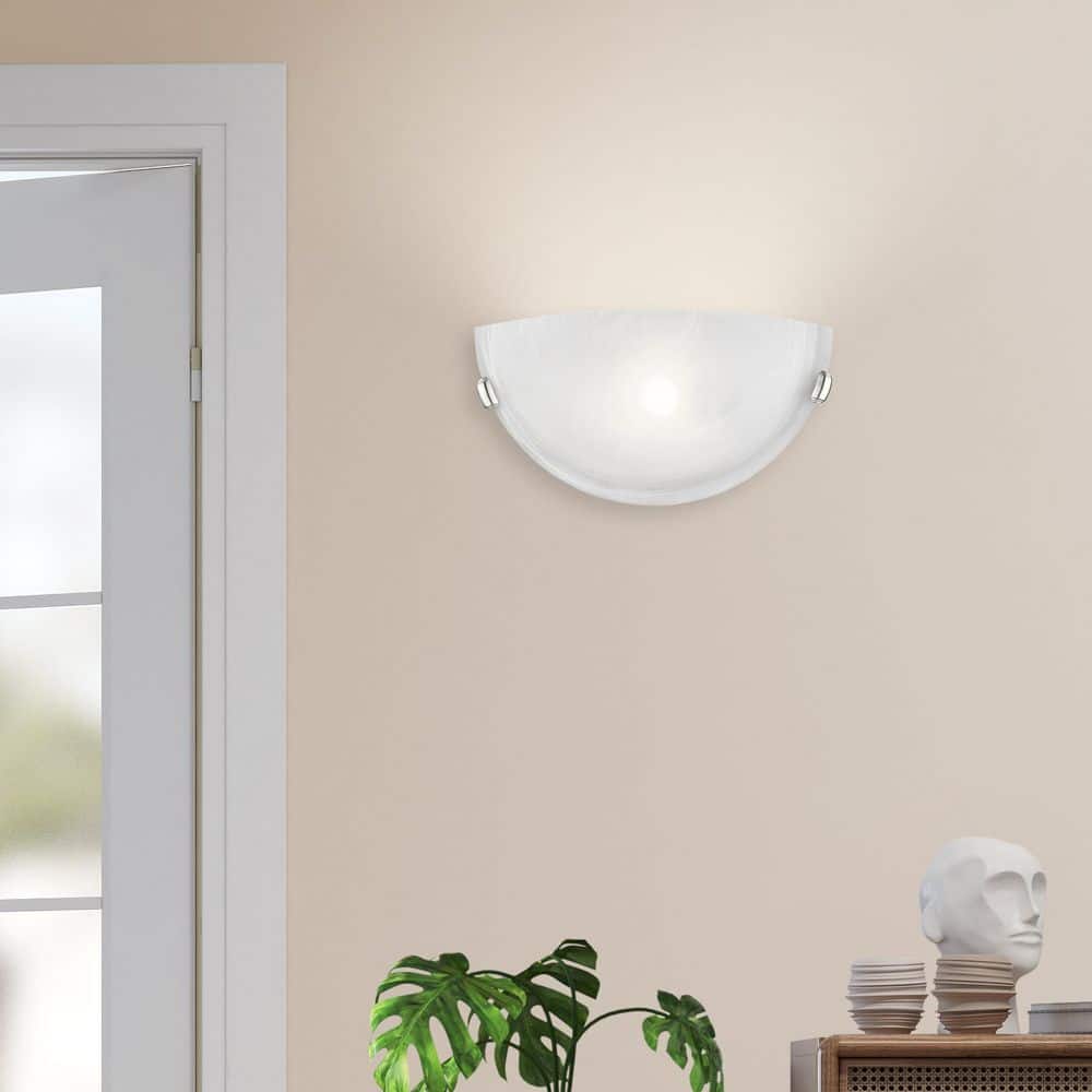 Contour Lines 8''x16'' Brushed Nickel Dimmable Wall Sconce