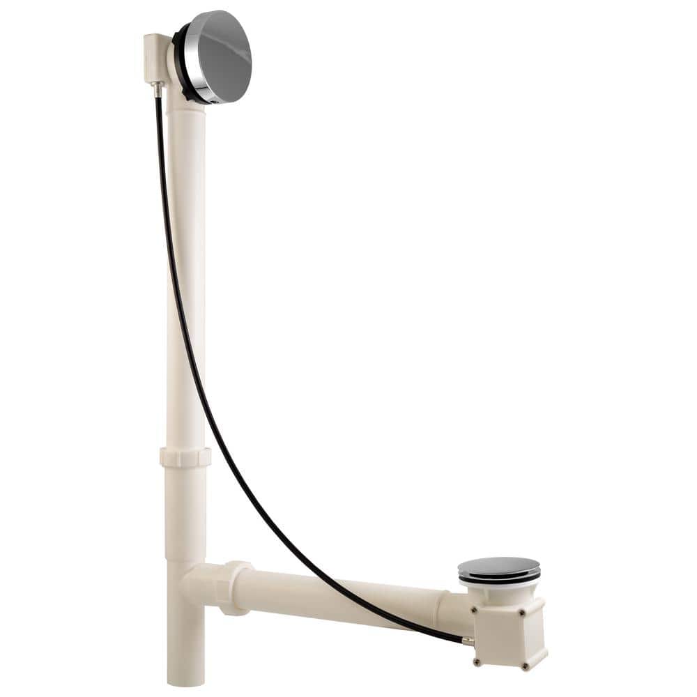 Polished Chrome Round Pop-Up Tub Drain Kit