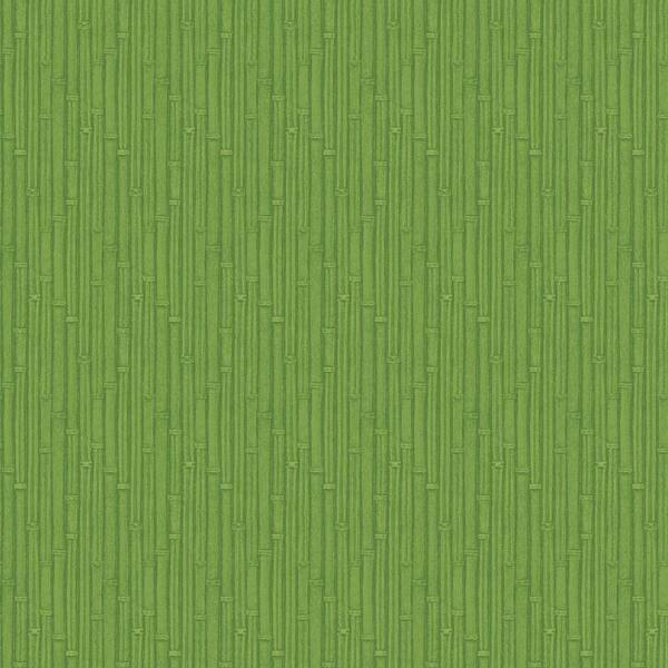 The Wallpaper Company 8 in. x 10 in. Kelly Green Tooled Bamboo Wallpaper Sample