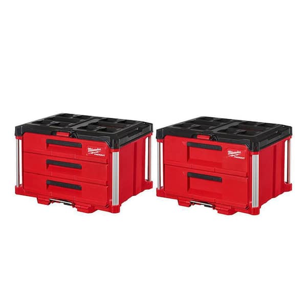 Milwaukee PACKOUT 22 in. 3-Drawer and 2-Drawer