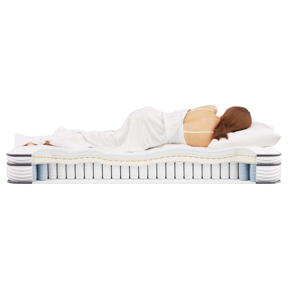 Jenna 8" White Pillowtop Innerspring Twin Mattress