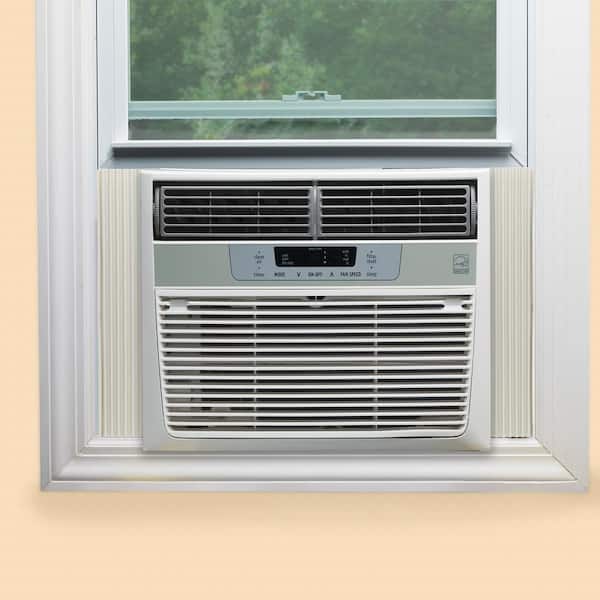Frost King Gray Vinyl Window Air Conditioner Side Panel Kit Ac18a The Home Depot