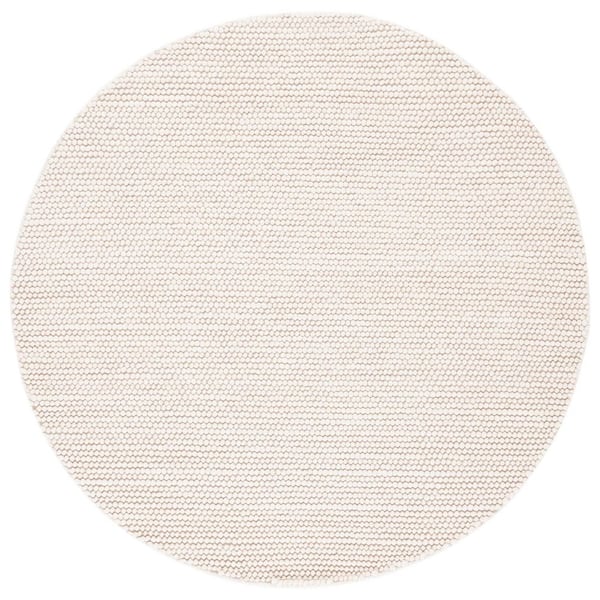 Natura 10 ft. x 10 ft. Ivory Basket Marle Round Area Rug