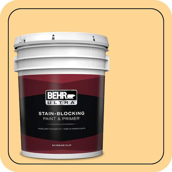 BEHR ULTRA 5 gal. #310B-4 Cornmeal Flat Exterior Paint & Primer