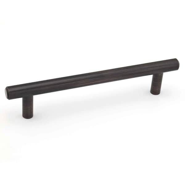 Richelieu Hardware Roosevelt Collection 6 5/16 in. (160 mm) Brushed Oil-Rubbed Bronze Modern Cabinet Bar Pull