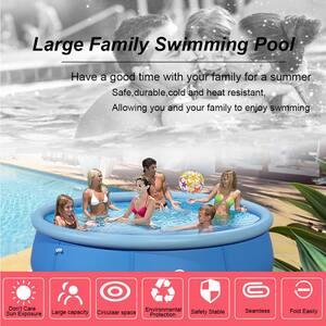 95 Diameter Summer Water Party Height Backyard Creny Family Inflatable Swimming Pool Garden Quick Set Inflatable Pools Above Ground Pool for Kids and Adult x 25 Outdoor