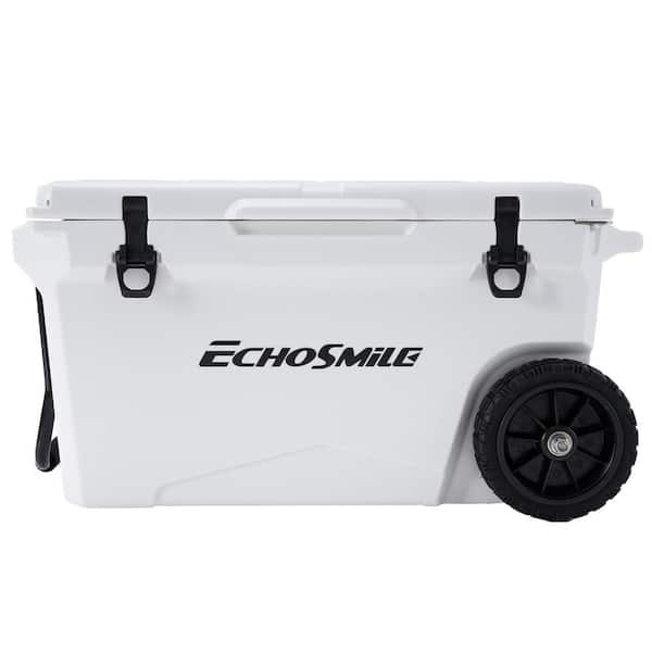 EchoSmile 75 qt. Rotomolded Cooler in White TER-LCL075WBRW - The