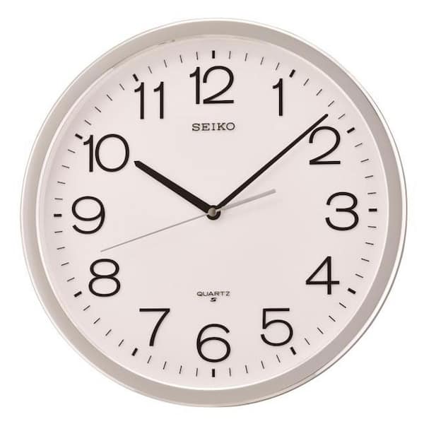 Seiko Office Classic 14 in. Wall Clock QXA020SLH - The Home Depot