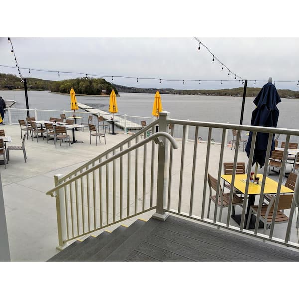 EZ Handrail 6 ft. x 1.9 in. Copper Vein Round Aluminum ADA Handrail