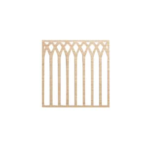 11-3/8 in. x 11-3/8 in. x 1/4 in. Alder Small Cedar Park Decorative Fretwork Wood Wall Panels (50-Pack)