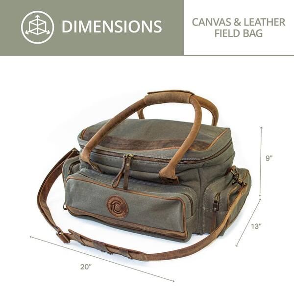 Canvas Zippered Field/Range Bag with Shoulder Strap CT10001 - The