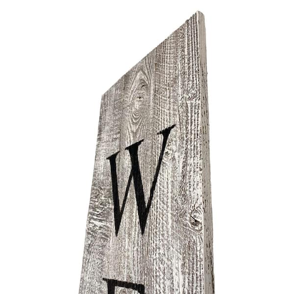 Rustic Farmhouse online 60 in. Vertical Front Porch Welcome Sign