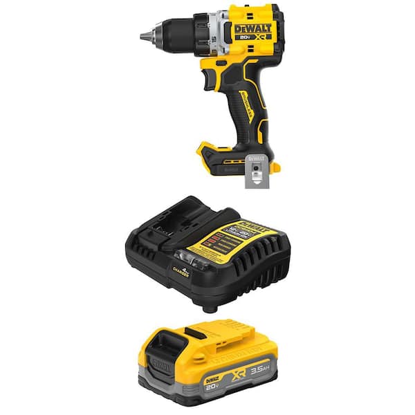 20V MAX XR Lithium-Ion Brushless Cordless 1/2 in. Drill/Driver with 20V MAX XR POWERSTACK 3. 5Ah Battery and Charger