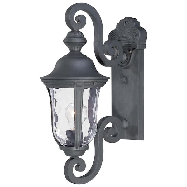 the great outdoors by Minka Lavery Ardmore 1-Light Black Outdoor Wall Lantern Sconce