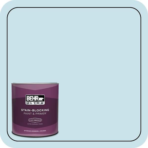 BEHR ULTRA 1 qt. #PPL-24 Endless Sky Extra Durable Eggshell Enamel Interior Paint & Primer
