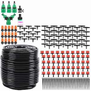 200-Pieces 1/4 in., 1/2 in., Garden Drip Irrigation Kit, Greenhouse Micro Automatic System with Blank Distribution