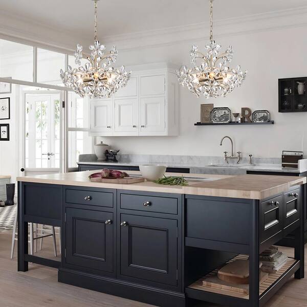 Jojospring Teresa 6-Light Brushed Silver-Ish Champagne