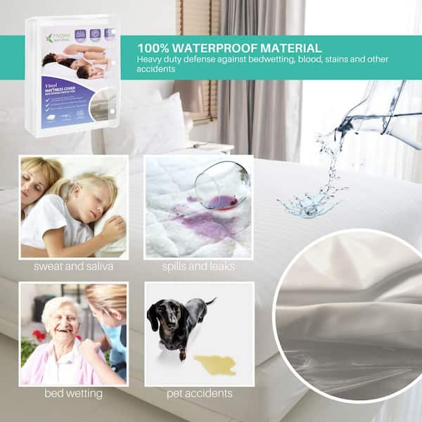 Heavy Duty Zippered Waterproof Mattress Protector- Full Size