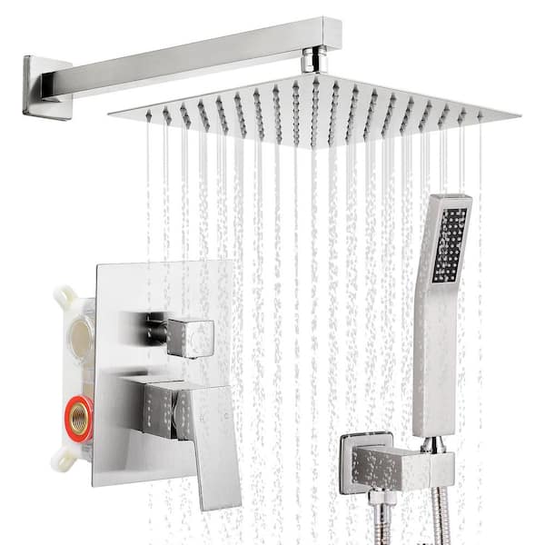 Lukvuzo 12 in. 2-spray Dual 2.5 GPM Body Spray Shower System