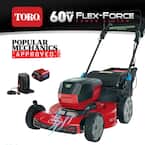 Recycler 22 in. SmartStow 60-Volt Max Lithium-Ion Cordless Battery Walk Behind Mower, 6.0 Ah Battery/Charger Included
