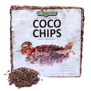 144 Qt./136 l/32 Gal. Premium Coconut Reptile Substrate Coco Chips (198-Pack, Pallet)