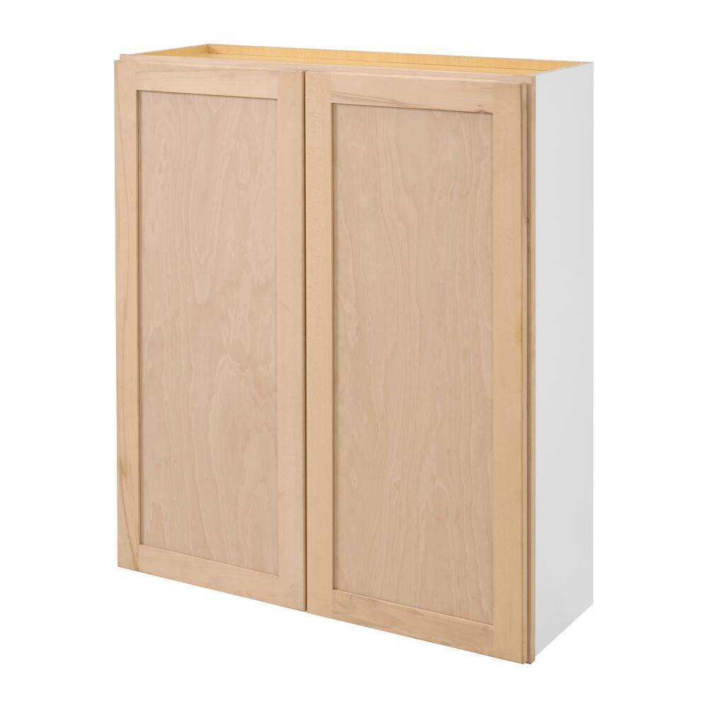 Hampton Bay 36 in. W x 12 in. D x 42 in. H Ready to Assemble Wall Kitchen Cabinet in Unfinished with CLICKREADY Technology W3642 - The Home Depot