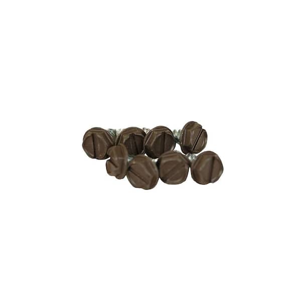 Musket Brown Steel Sheet Metal Screw (8-Pack)